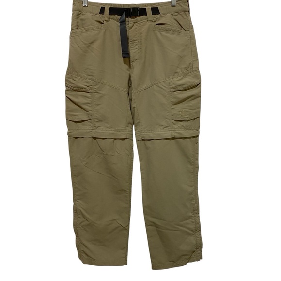 The North Face Tan Convertible Cargo Pants Durable Outdoor Design Size Medium - Picture 1 of 16